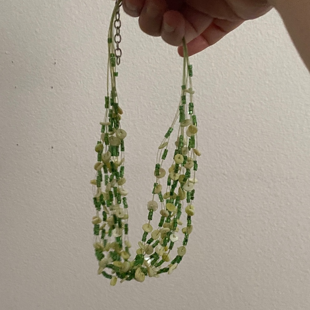 Green Beaded Necklace